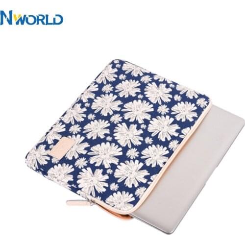 Laptop Case Liner Sleeve Computer Notebook Bag 11~15.6 inch Flower Zipper Laptop Bag For Macbook Pro Air Xiaomi hp Lenovo Asus