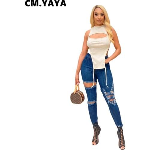 CM.YAYA Women's Cotton T-Shirts