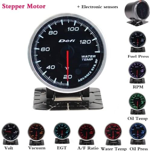 12V Df Oil Pressure Turbo Boost Gauge Oil Temp Water Temperature Meter With Sensor and Holder for Car Racing