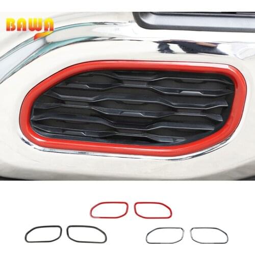 BAWA Car Front Bumper Decoration Cover Strip Frame For Dodge RAM 2018 Car Styling Accessories