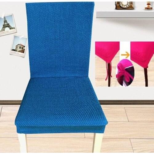 Strap design housse de chaise fit chair back height 43-48cm super elastic benda chair covers diseno de la correa copertura sedie
