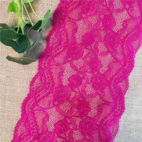 E1545 wide 19 cm rose red lace DIY crafts sewing supplies clothing decorative accessories