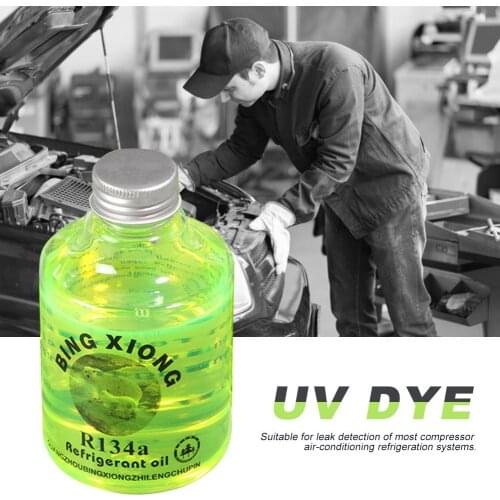 Fluorescent Oil Detection Test UV Dye Agent Universal Automotive Air Conditioning Repair Tool for Car A/C Pipeline Repair