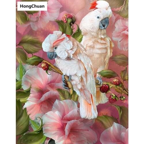 Lovely couple bird mural 5D DIY round/square diamond painting embroidery mosaic cross stitch home decoration new year gift