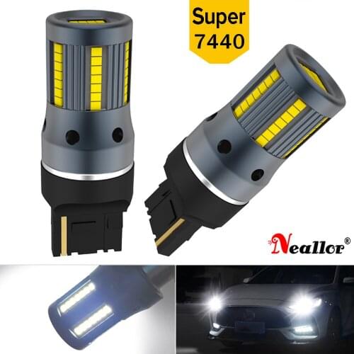 Led Canbus T20 W21W 7440 Car Turn Signal Light Bulbs On Cars Accessories Auto Goods Diode Lamps For Opel Astra j h k g Insignia