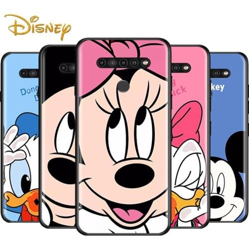 Mickey Minnie Couple for LG G8 G8S G8X V30 V35 V40 V50 V60 ThinQ Q60 K40 K50 K51 K61 K71 K92 K62 Soft Black Phone Case