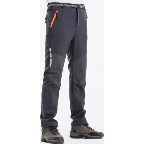 Fonoun Men Hiking Pants Cashmere Fleece Thicken Warm Keep Waterproof Winter Windproof Breathable Scratch Resistant FN18102