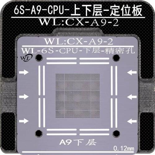For iPhone 6G 6S 7G 8G X XS XSMAX A7 A8 A9 A10 A11 A12 A13 CPU Lower WL BGA Reballing Stencil Kit Soldering
