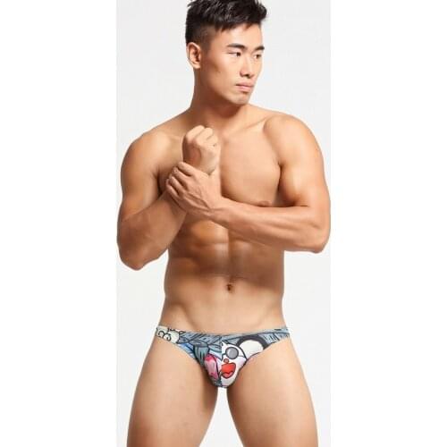 2021 New Fashion, Comfortable, Breathable, Thin Mens Brief Briefs, Trendy Printed Youth Sexy Briefs