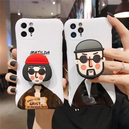 Suitable for Iphone 11 11pro Max 7 8P XR XS Max Anti-fall Mobile Phone Protective Shell with Bracket Mobile Phone Cover