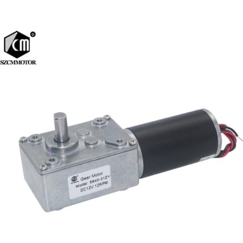 5840-31zy Reduction Motor DC12V 24V 7RPM-470RPM Geared motor reducteur 70kg.cm Large Torque High Power Worm Gear Motor