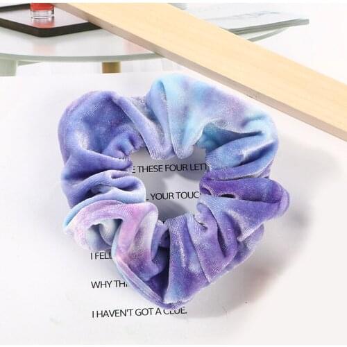 Women Elastic Hair Bands Soft Velvet Hair Scrunchie Ponytail Donut Grip Loop Holder Stretchy Hair Band Women Hair Accessories