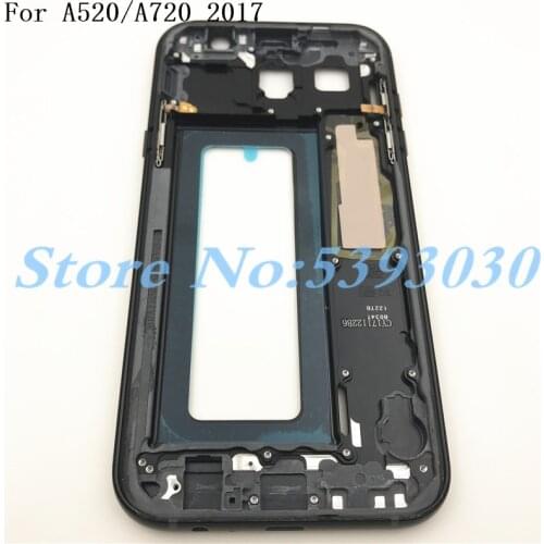 Middle Frame Plate For Samsung Galaxy A3 A320 A5 A520 A7 A720 2017 Version Mid Chassis Bezel Housing With Power Side Button