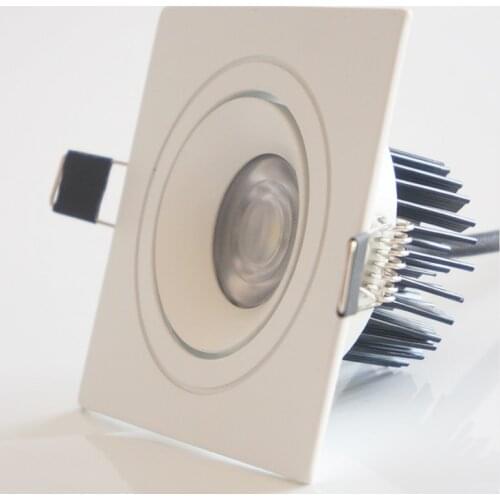 Super Bright LED Recessed square Dimmable Downlight COB AC110V 220V 6w 9W 12w LED Spot light LED decoration Ceiling Lamp