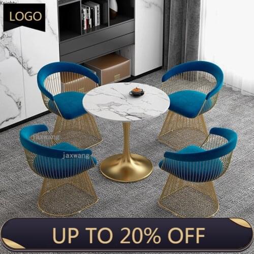 Light Luxury Modern Living Room Chairs Lazy Balcony Armchair Bedroom Furniture Hotel Negotiation Desk Chair Small Coffee Table