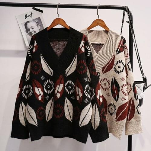 2021 Spring New Womens Lazy Style Sweater Pullover Fashion Loose Mori Knitted Top