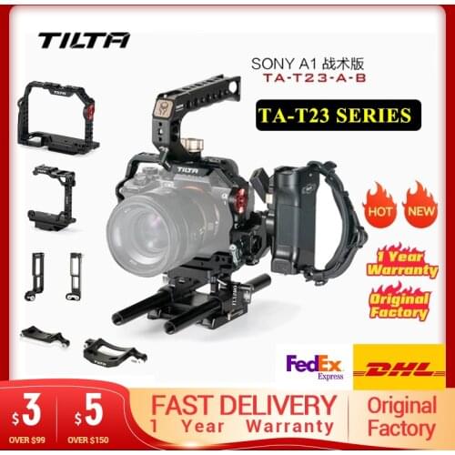 Instock TILTA Sony A1 Cage Kit for SONY A7S3/A73/A7R3/A7R4 Half Cage Full Cage Kit Quick Release Plate with Top Handle Grip