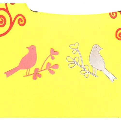 1pc bird on branch Stencils metal Cutting die for DIY craft projects Scrapbook Paper Album greeting cards paper decoration