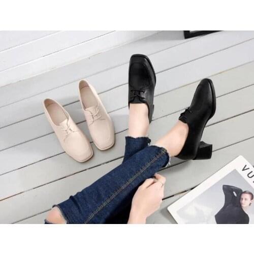Womens Breathable shoes Ladies fashion casual shoes Soft and comfortable lace-up pumps cincise woman spring and autumn shoes