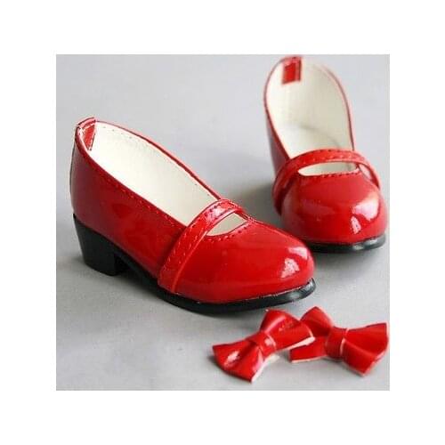[wamami] 1/3 New Red Cute Synthetic Leather Shoes For DZ SD AOD BJD Dollfie