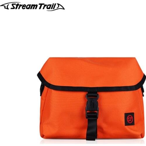 Stream Trail Waterproof Bag Trapezoid 8L Shoulder Bag Outdoor 600D Polyester Lightweight Water Resistance Travel Diving Swimming