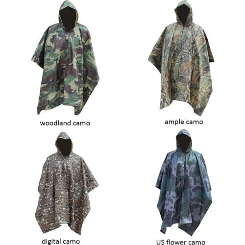 Military Impermeable Camo Man Raincoat Waterproof Rain Coat Men Raincoat Women Awning From The Rain Motorcycle Rain Poncho