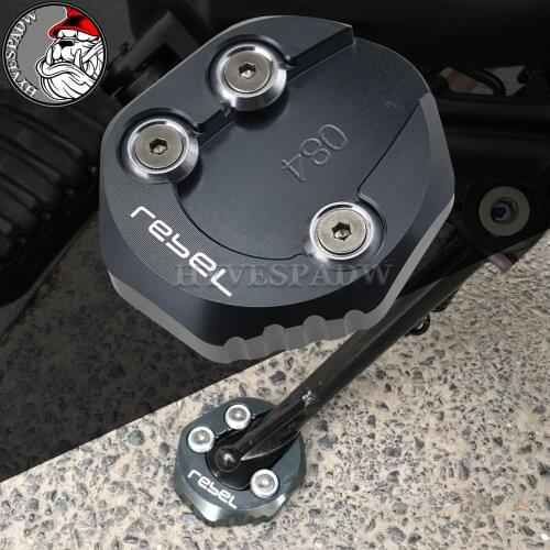 Motorcycle Kickstand Extension Pad Side Stand Enlarger Plate for Honda Rebel CMX 300 500 CMX300 CMX500 2017 2018 2019 2020 2021