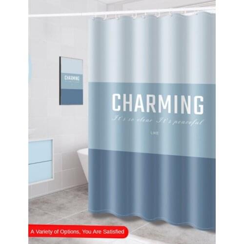 Cartoon Pattern Bath curtain Waterproof Shower Curtains modermon Thick Mildew-Proof Bath Screen Printed Curtain Bathroom Product