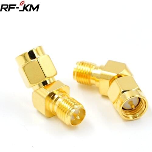 1PCS 45 Degree Adapter Connector for FPV Race Goggle Antenna Converter SMA Male TO RP SMA Female 135 Degree
