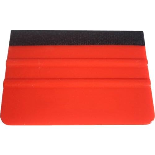 1Pcs Cleaning Wash Car Scraper With Felt Squeegee Tool Film Wrapping Cleaning Tools Auto Styling Vinyl PP Window Ice Remover