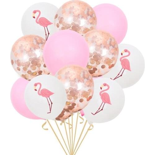 10/15pcs Pineapple Flamingo Cactus Printed Balloons for Wedding Decoration 12 Inch Balloon For Birthday Party Baby Shower Party