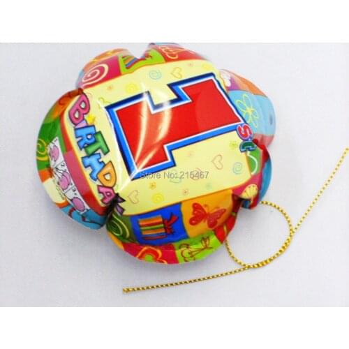 100 piece/lot) Auto inflatable Birthday mylar FOIL balloon 11cm diameter for party favour and kid room decoration