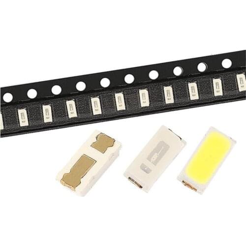 100PCS 3014 WHITE SMD LED 0.2W 18-20LM 60mA TRUE WHITE 6000-7000K / COOL 9000-13000K 3.0*1.4mm ultra bright