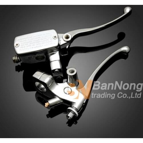 2color 1'' 25mm clutch lever with Mirror sitting brake master cylinder pump For Honda Magna 250 750 shadow 400 750 Steed 400 600