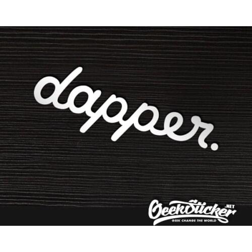 2pcs/Lot Hellaflush Dapper Reflective Cute Car Sticker Bumper Window Decals Vinyl Car Styling For Fiat 500 Abarth 595 Golf Mini