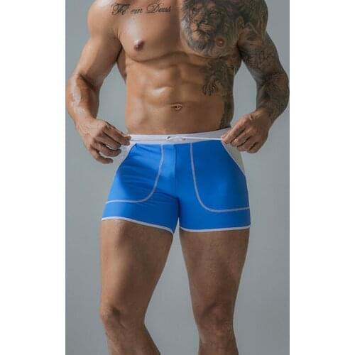 2021 Mens Summer Swimwear Quick Drying Swimsuit Sexy Swimming Trunks For Man Beach Briefs Pocket Shorts Surfing Board Shorts 2XL