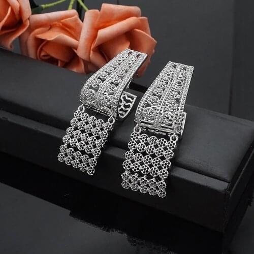 2021 New Arrivals Fashion Luxury Silver Gold Statement Earrings Dangle Drop Earrings For Women Girl Party Gift Jewelry