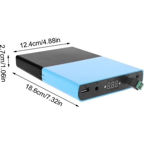 2021 New USB 5.5x2.1mm 12V-24V Output 12x 18650 Batteries DIY Power Bank for Laptop Phone