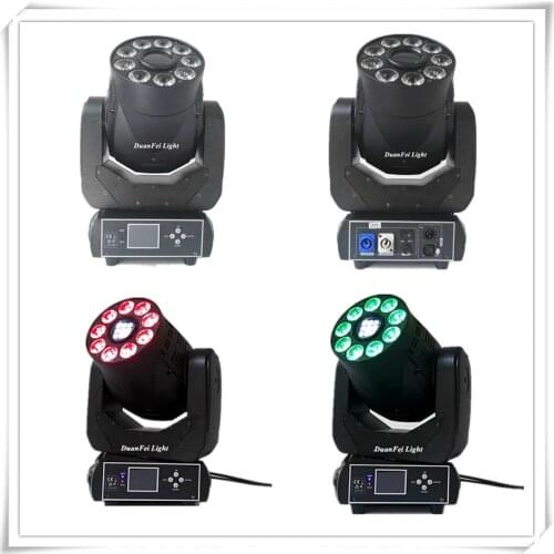 4 pieces Moving Head Gobo Light 90W Spot+Wash 2in1 moving head beam led RGBWA+UV 9x18w disco moving head