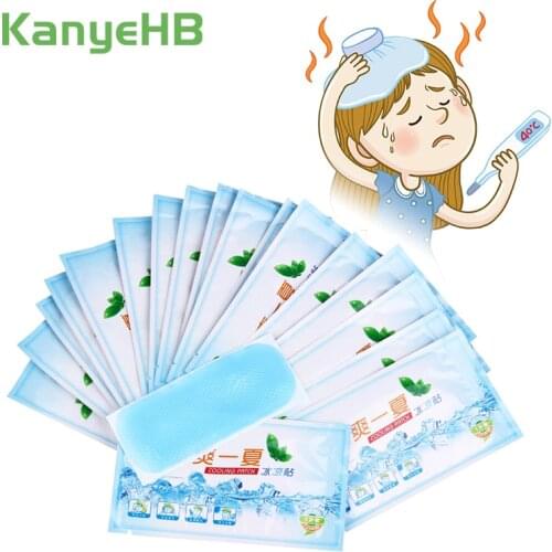 9pcs Cooling Patches Adult Baby Fever Down Medical Plaster Migraine Headache Pad Lower Temperature Sticker A208