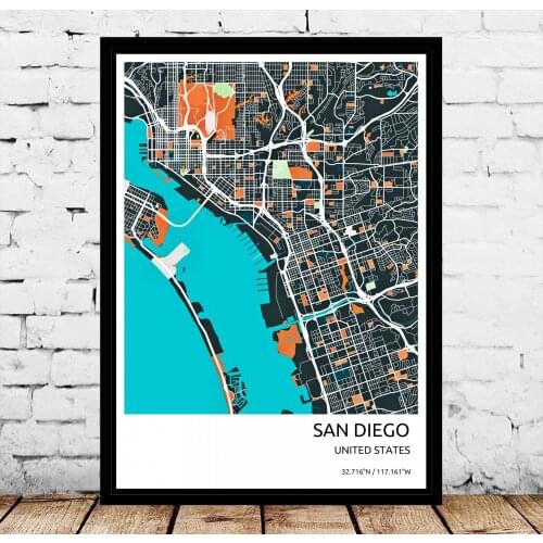 US City San Diego Poster
