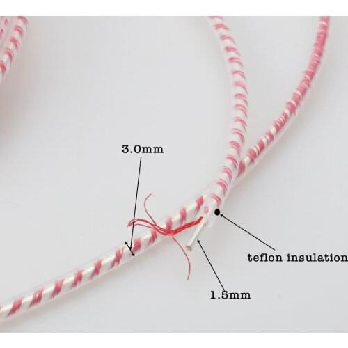 Audiocrast RED 7N copper pure Silver DIY Top-rated Speaker Audio Signal Cable 3MM Headphone Cable signal Jumper cable