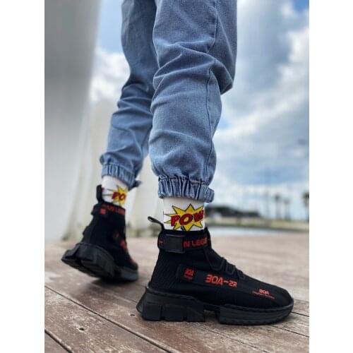 Babba Mens Zr-x700 Style Black Red Color Sports Shoes. Casual Sneakers Men Shoes Comfortable Run Leather Street Unisex Outdoor