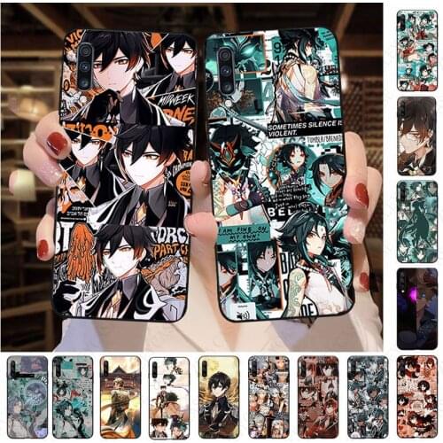 Shell Genshin Impact Anime Phone Cover coque For Samsung Galaxy A50 A10 A21S A20 A20E A30S A40 A51 A71 A70 A7 A8 Cases