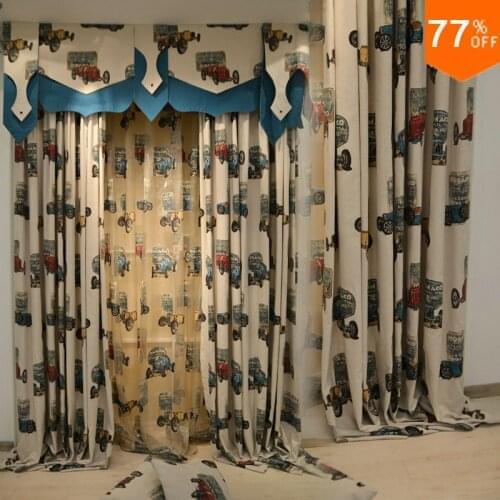Kids Curtains valance bedroom curtain for kids room curtain For Bubble Car Game Rooms Childhood kids curtains
