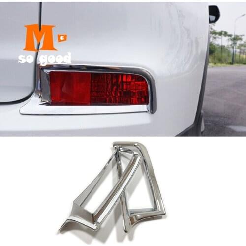 For Honda CRV CR-V 2015 2016 Car Rear Tail Fog Light Lamp Bumper Sticker Cover ABS Chrome Exterior Styling Accessories Trim 2pcs