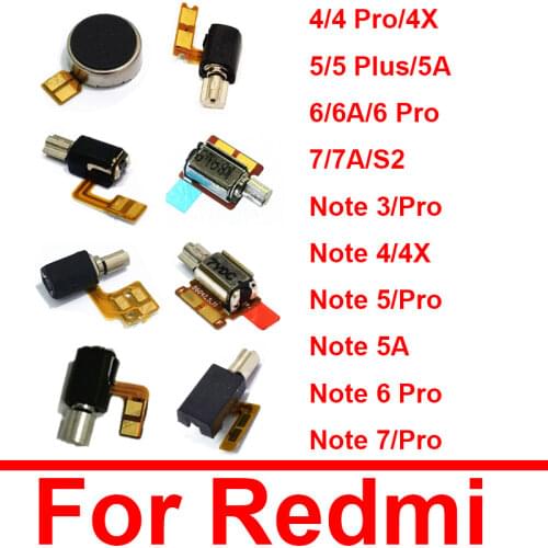 Motor Vibrator Flex Cable For XiaoMi Redmi Note 7 6 5 5A 4 4X 3 Pro Plus Global 2 2S 2A 3 3S 3A 1S Vibration Repair Parts