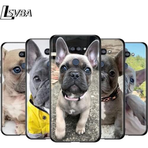 French Dogs For LG K22 K71 K61 K51S K41S K30 K20 2019 Q60 V60 V50S V50 V40 V30 G8S G8 X ThinQ Black Phone Case