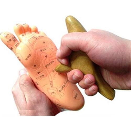 Camphor Wood Trigonometric Wooden Massage Stick Cone Hand Foot Massager Bar Lymphatic GuaSha Board