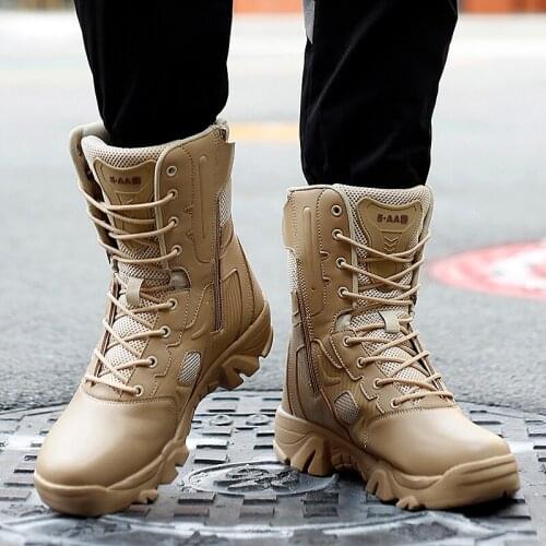 Mens lightweight winter sneakers handmade fashion mens man spring tenis boots men work hombre para and autumn safety black mens